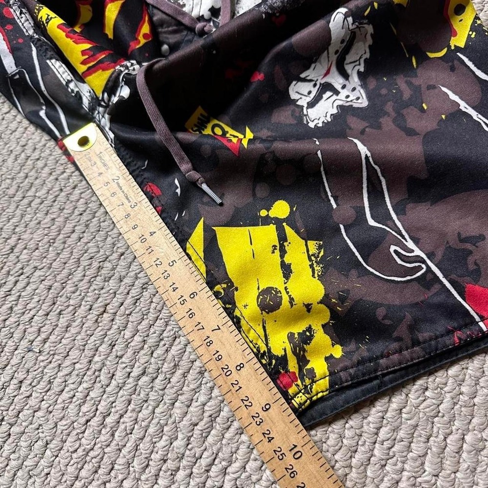 Y2K Vintage 2000s skater Surf Grunge Fox Racing Swim trunks board Shorts - Picture 7 of 8